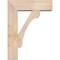 Ekena Millwork Legacy Block Smooth Bracket w/ Offset Brace, Douglas Fir, 7 1/2"W x 24"D x 32"H BKT0806X24X32LEC05SDF - alternate 2